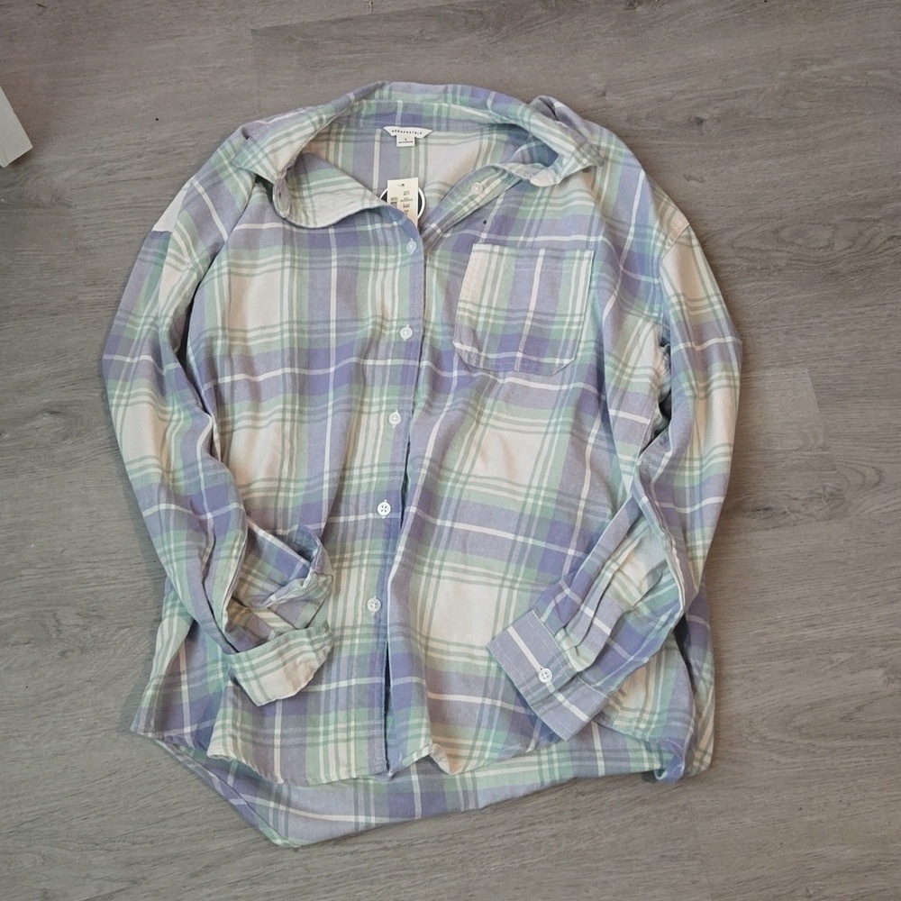 NWT Aeropostale Plaid Flannel Top